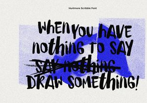 Hurtmore - Scribbles Font