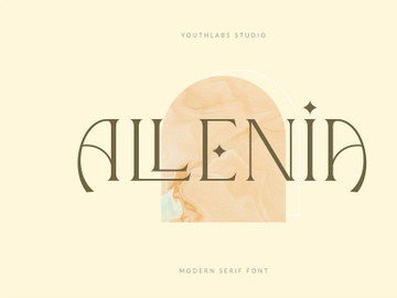 Allenia Luxurious Serif Font preview picture