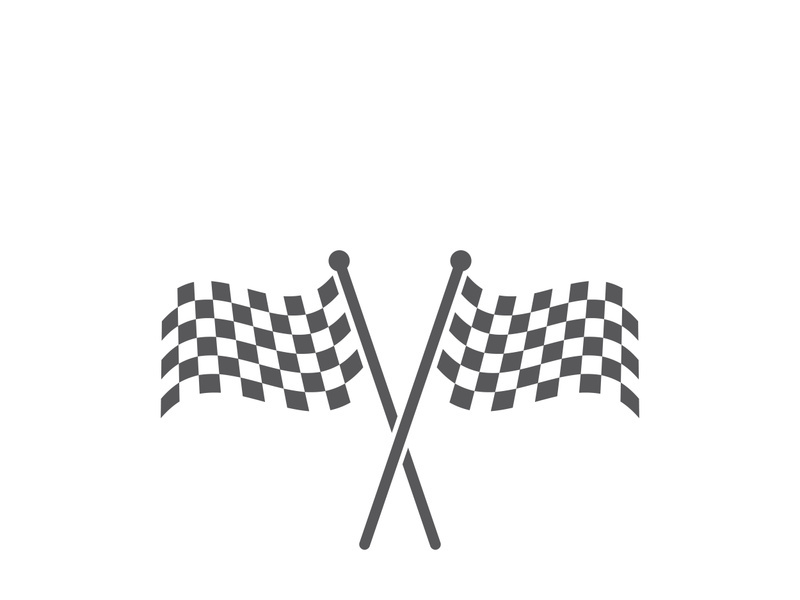 Race flag logo