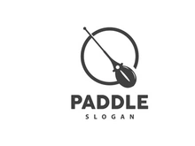 Paddle Logo, Boat Paddle Vector, Crossed Paddle Icon, Illustration Symbol Simple Design