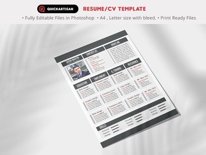Resume/CV Template 08