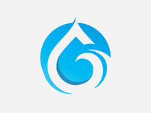 water drop nature Logo Template vector illustration design