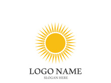 Sun vector illustration icon logo template design