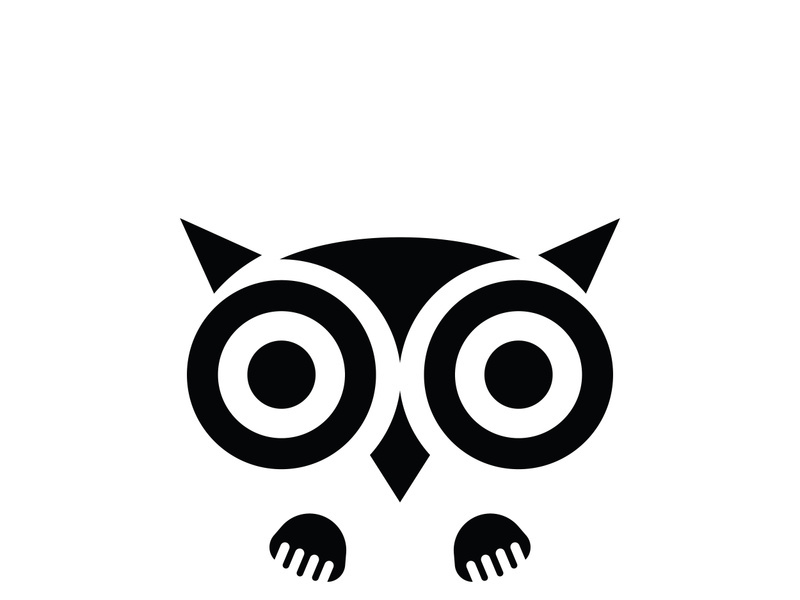 Owl logo icon design animal and simple business abstract vector