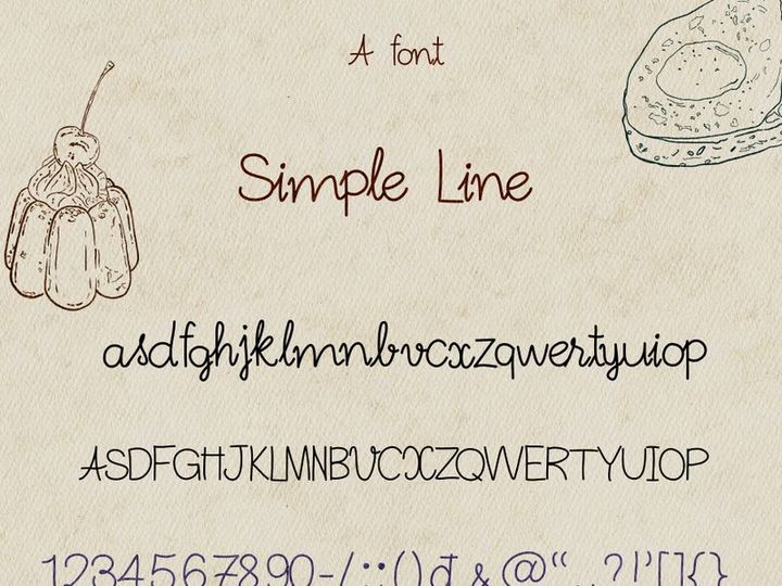 Simple Line – Hand Drawn Sketch Font