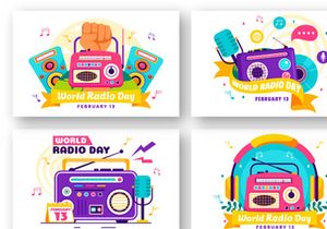 13 World Radio Day Illustration