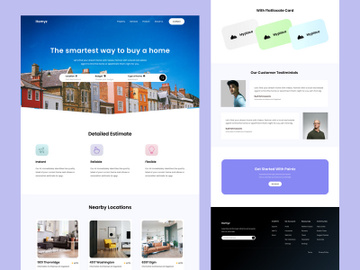 Homyz - Real-estate-landing-page preview picture