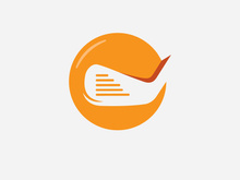 Golf logo vector icon stock illustration