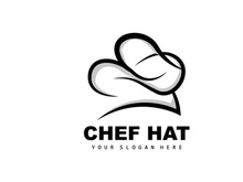 Chef Hat Logo, Restaurant Chef Vector, Design For Restaurant, Catering, Deli, Bakery