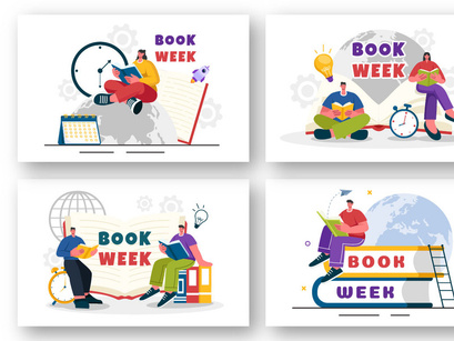 9 Book Week Events Illustration