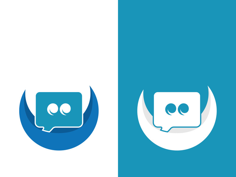 Speech bubble icon logo template vector illustration