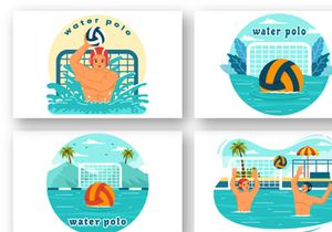 12 Water Polo Sport Illustration