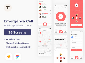 Emergency Call App Template preview picture