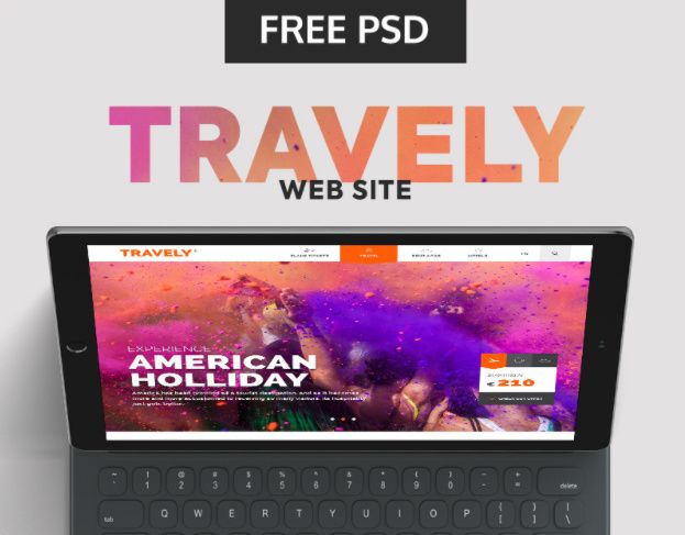 Travely Free PSD Template