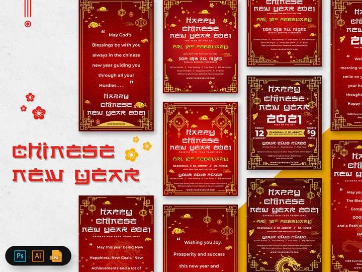 Chinese New Year Social Media Posts