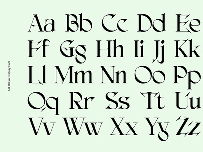 AO Dreya - Display Font