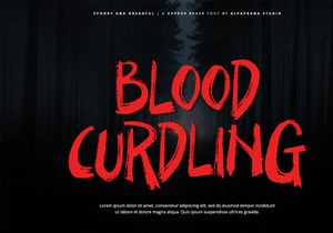 Spooky And Dreadful - Brush Font