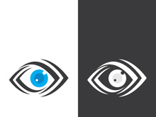 Eye logo icon design template illustration