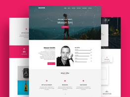 Mason - Personal Portfolio HTML Template preview picture