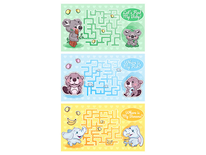 Labyrinth and crossword bundle