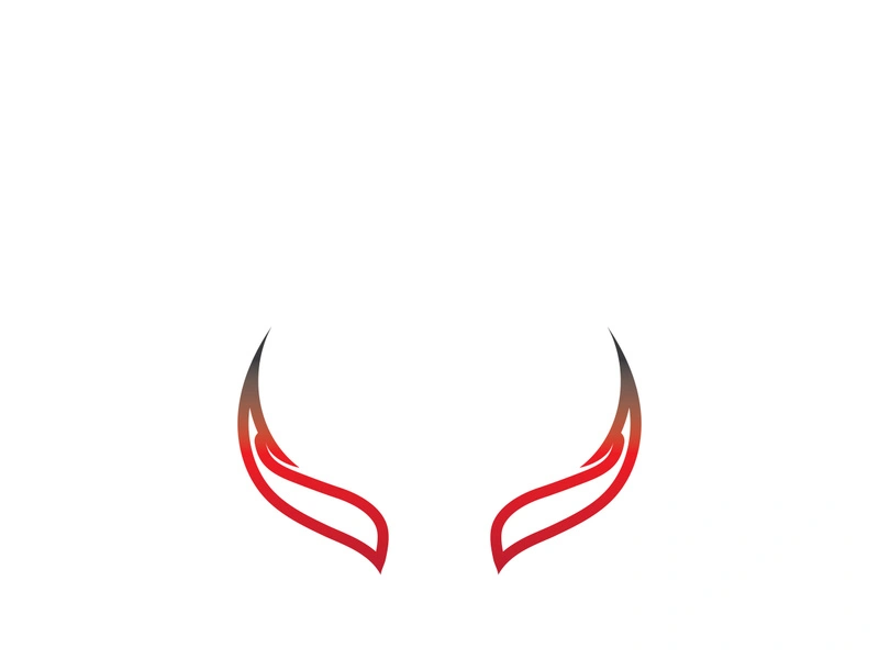 Devil horn Vector icon design illustration Template