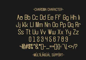 Charisma - Minimalist Sans Serif