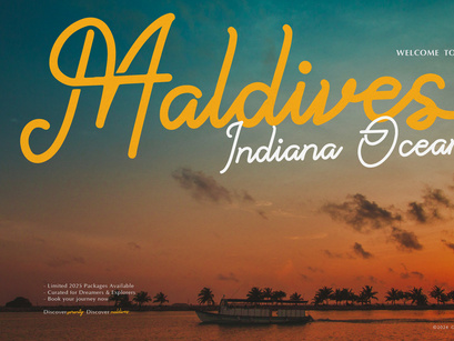 Paradise Gallaiso | Monoline Script Typeface