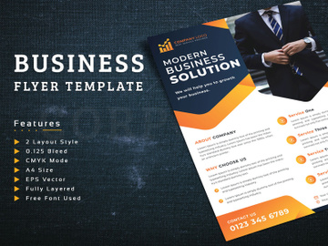 Flyer With Two Layout Style Corporate Identity Template preview picture