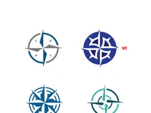 Compass logo template vector icon illustration design
