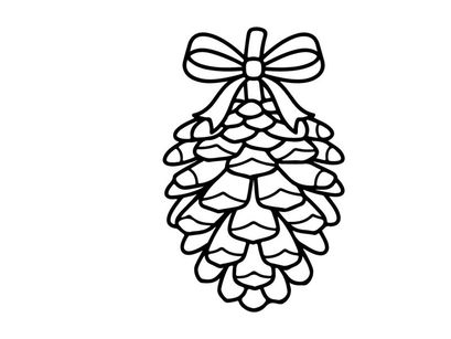 Hiasan ornamen pinus dekoratif untuk dekorasi hari raya. Aksesori alami elegan untuk pengaturan meriah.