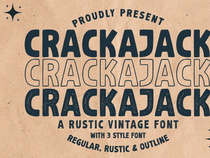 Crackajack - Vintage Font
