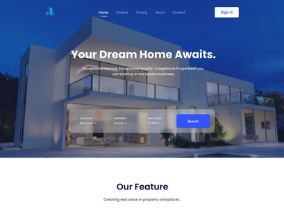 Real Estate Agency Landing Page [Figma]