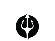 Trident Logo Template vector icon illustration design