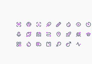 Liquid Icon Set 100+ excellent icons in three styles