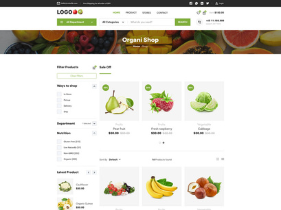 Fruits and Vegetables online store 🍎🥝