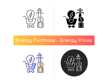 Electricity demand icon preview picture