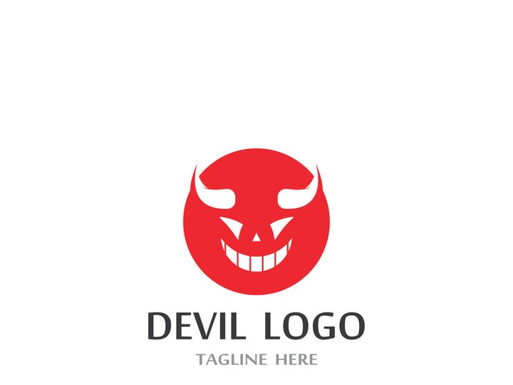 Devil logo design with a modern concept.