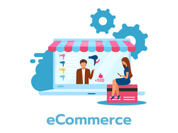 E-commerce flat vector illustration preview picture