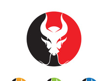 Dragon head vector image logo