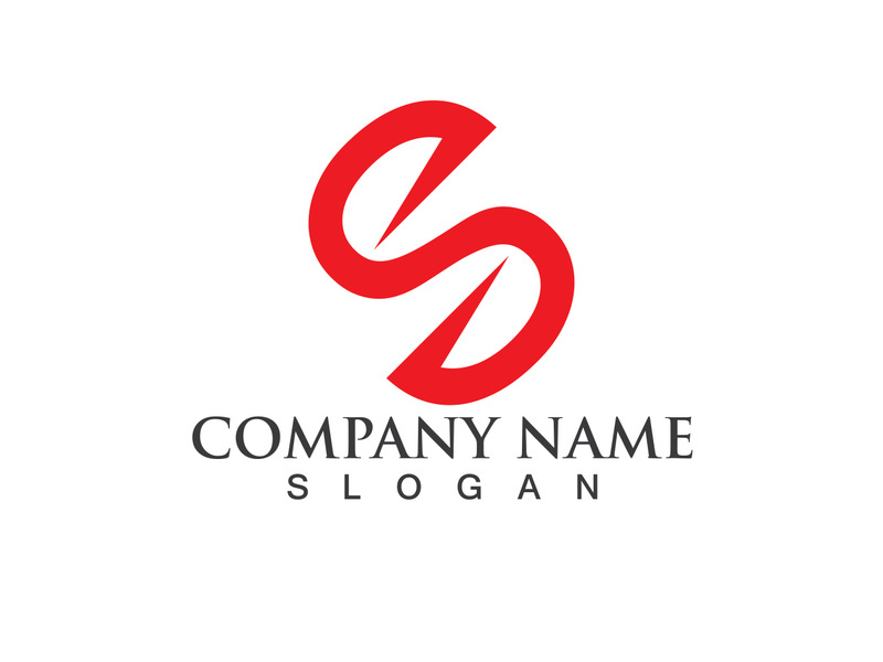 Business corporate letter S logo design vector.