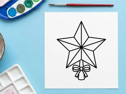 Leerer festlicher Wohnraum mit Weihnachtsdekoration