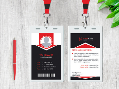 Corporate ID Card Design