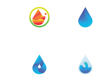 Water drop Logo Template vector illustration design