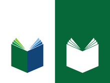 Digital book logo technology vector icon design