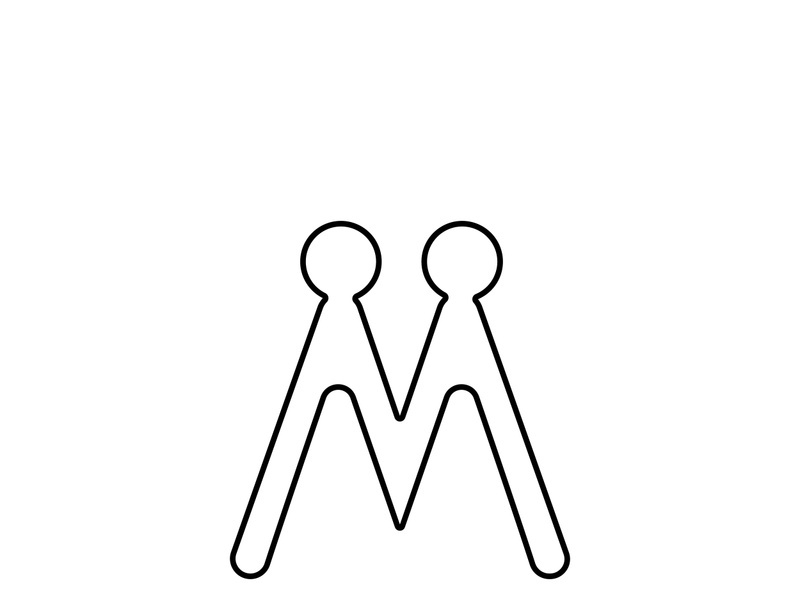 M Letter Logo Template