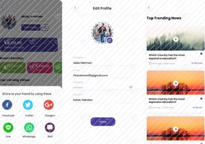 UI Desain Profil Mobile