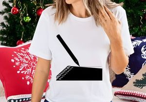 Angled View of a Black Pencil Making a Mark on a Spiral Notebook, Symbolizing Writing, Creativity, and Educational Activities. Simple Vector Graphic.