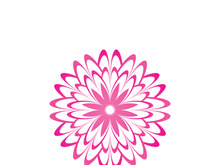 Flower vector icon design template illustration
