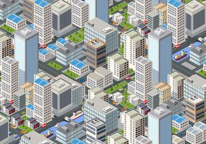 Seamless urban plan pattern map