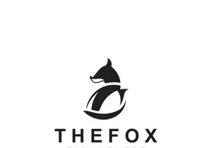 Wild Fox animal Logo Design, Emblem minimal foxes, abstract orange fox Concept, Creative Symbol
